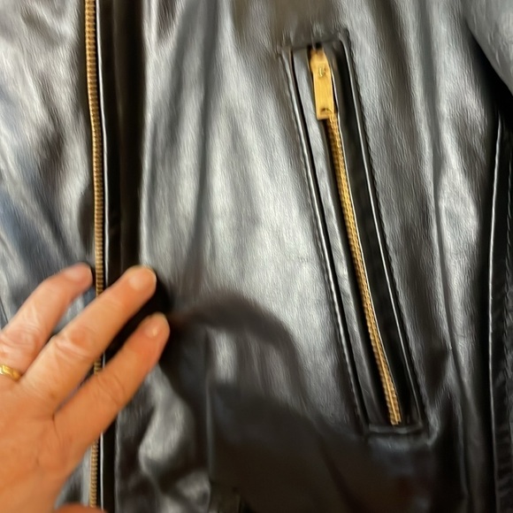 Vintage Park V Black Leather Made in USA Moto Jacket - Picture 9 of 11